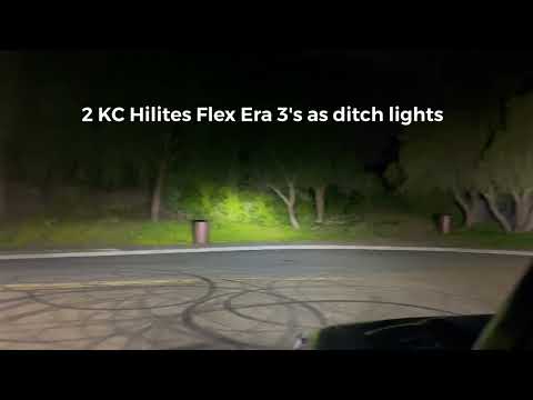 KC HiLiTES Flex Era 3's and 4's on Jeep
