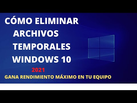 Cómo Borrar Archivos Temporales en Windows 10 | Eliminar Archivos temporales 2021 | PC,TABLE