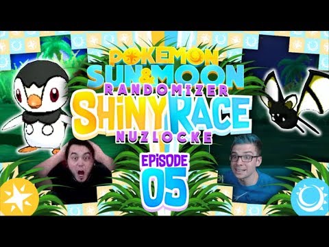 TWO MORE CRAZY SHINIES!! Pokemon Sun and Moon Randomizer Shiny Race Nuzlocke with aDrive! Episode 5