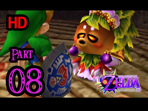 Zelda Majora's Mask 3D 100% Walkthrough 1080p HD Part 8 - Deku Princess - Deku Butler