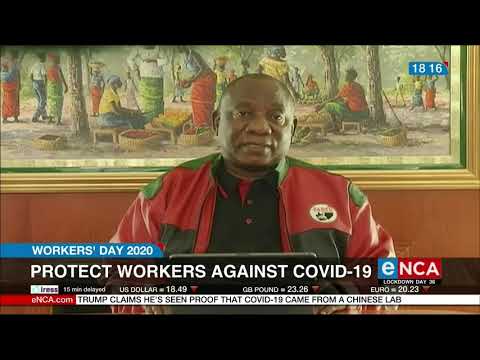 President Cyril Ramaphosa speaks on Worker's Day