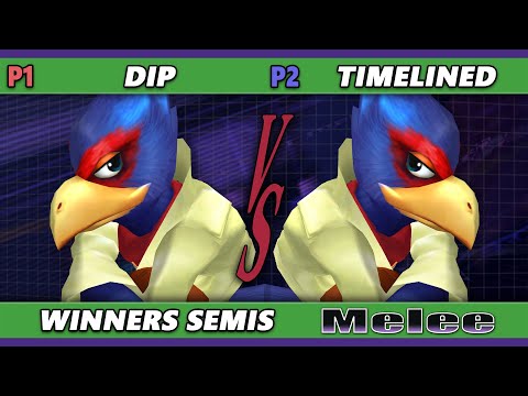 S@X 461 Winners Semis - DIP (Falco) Vs. Timelined (Falco) Smash Melee - SSBM
