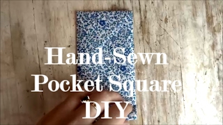 How to Sew a Pocket Square | Quick DIY | Easy Hand-Sew
