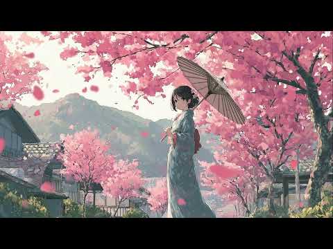 Under the Cherry Blossoms 🌸 Peaceful Japanese Ambient | 桜の下 🌸 穏やかな日本の雰囲気