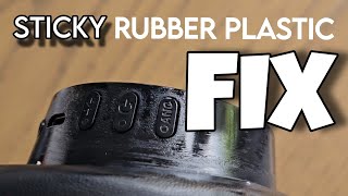 Sticky Rubber Plastic FIX - 4 Cheap Methods