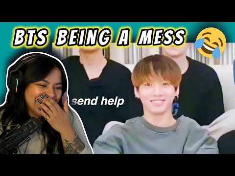BTS being a MESS ON VLIVE REACTION