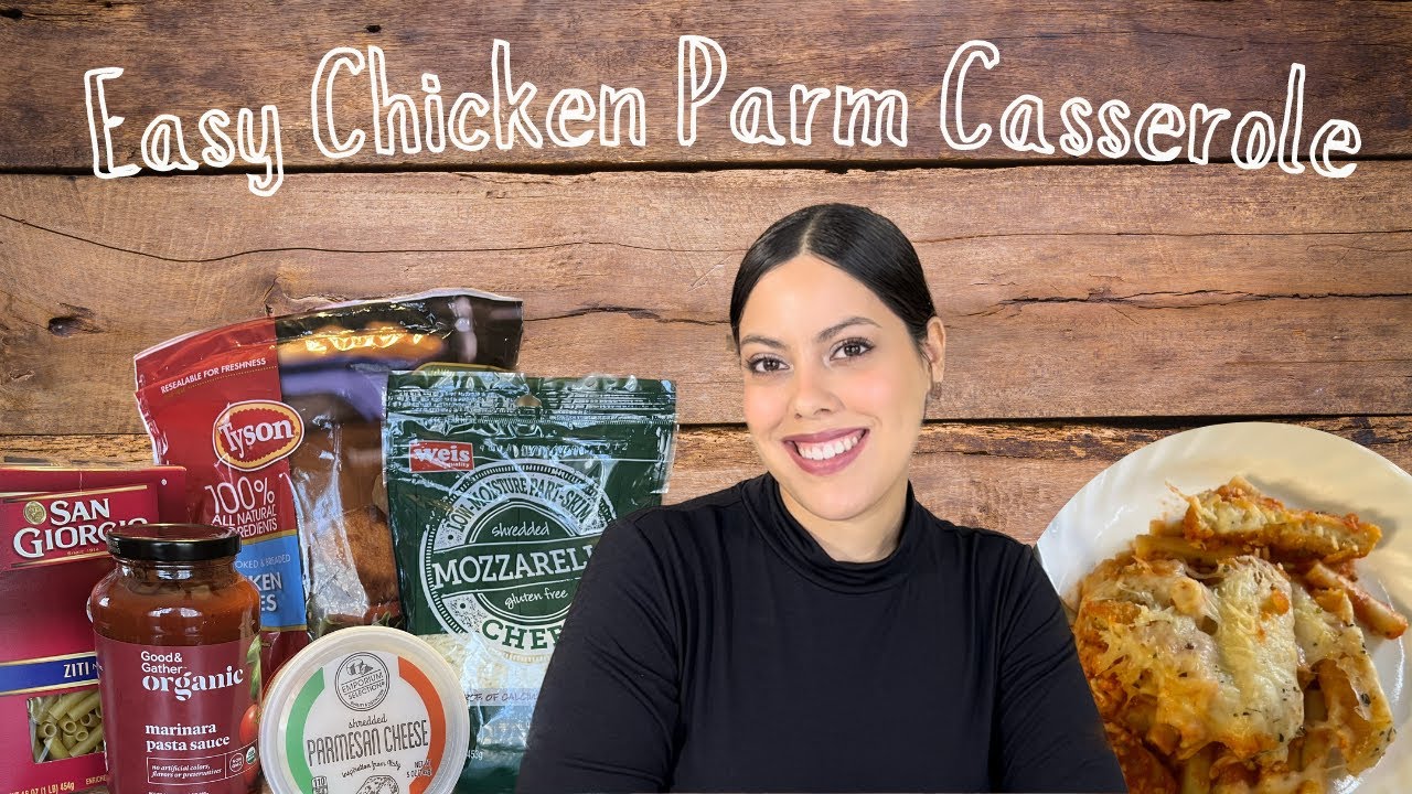 Chicken Parmesan Casserole (Only 5 Ingredients!)