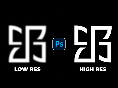 Convert Low Quality Logos into High Quality Vector Logos | Adobe Photoshop Tutorial