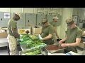 US Marine Chefs Chow Hall Preparation
