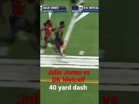 DK Metcalf vs Julio Jones (40 yard dash)