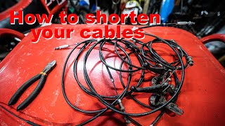 How To Clean Up / Shorten Your Brake Cables