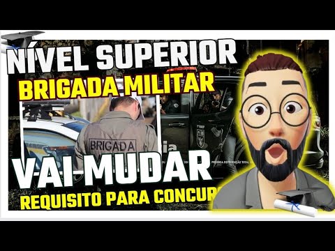 BRIGADA MILITAR AGORA SERÁ NÍVEL SUPERIOR PARA SOLDADO !!!