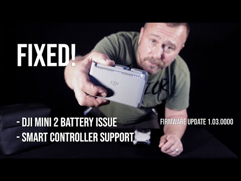 DJI Mini 2 Firmware Update: Battery Discharge Bug Fix + Smart Controller Support - V1.03.0000