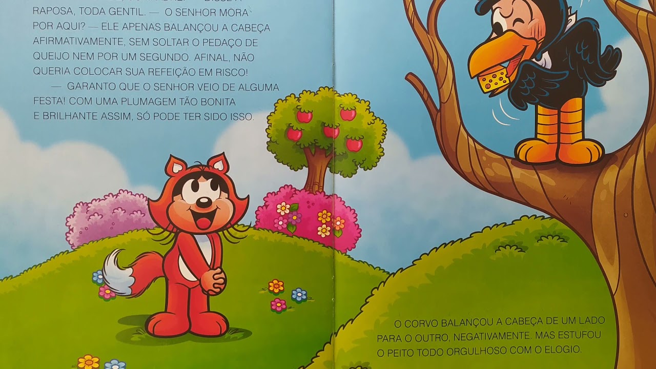 Narração de história: A raposa e o corvo