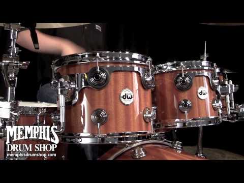 DW Collector's Series Maple/Mahogany Drum Set 22/8/10/12/14/16/14 - Natural Lacquer Custom