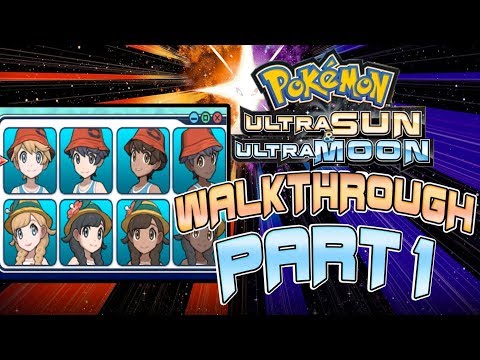 Pokemon Ultra Sun & Ultra Moon Walkthrough Part 1 (New Pokemon!)
