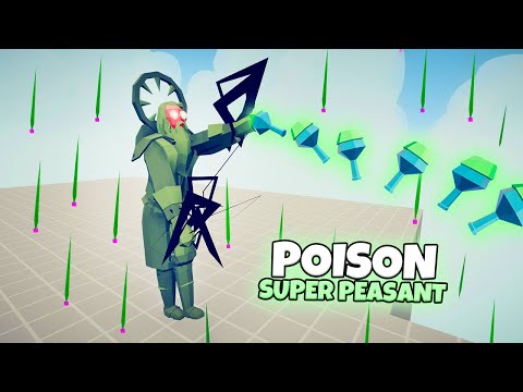 POISON SUPER PEASANT vs EVERY FACTION | TABS Totally Accurate Battle Simulator