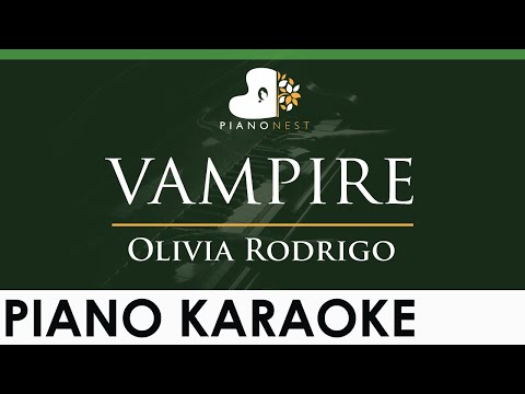 Olivia Rodrigo - vampire - LOWER Key (Piano Karaoke Instrumental)