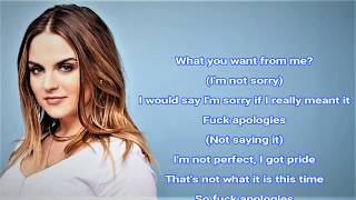 JoJo - Fuck Apologies feat.Wiz Khalifa [Official music] lyrics