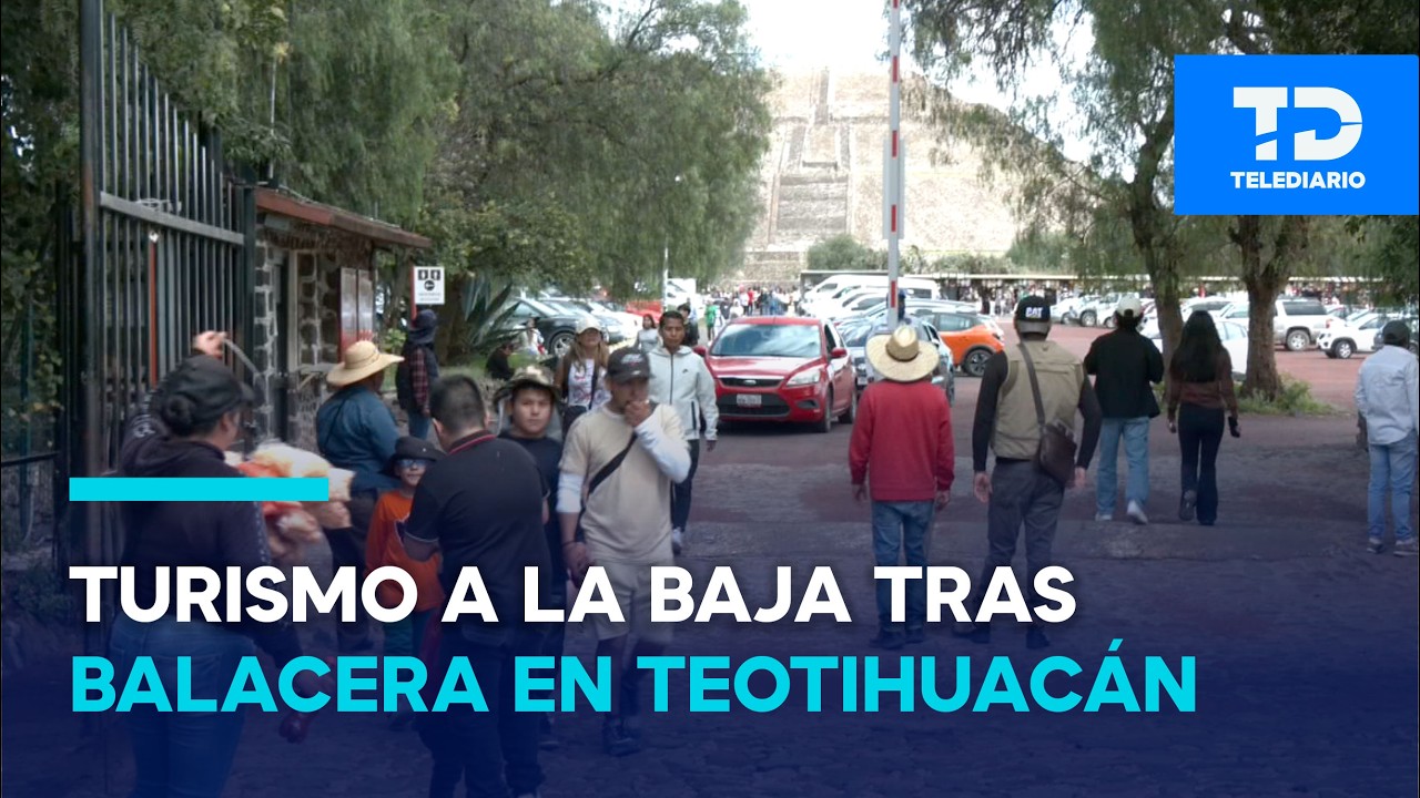 Balacera y cierre de la Pirámide del Sol golpean al turismo en Teotihuacán