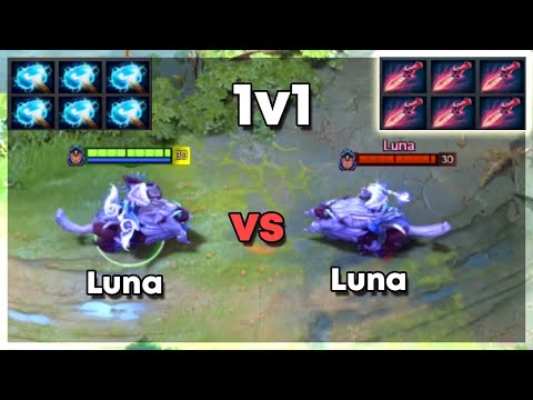 6x Maelstrom Luna vs 6x Witch Blade Luna | Level 30 Dota 2 1v1 | Who Will Win?