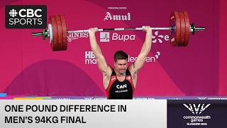 Alex Bellemarre wins SILVER in the men's 94kg final on Day 6 of the 2026 Glasgow Commonwealth Games