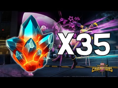 35x Premium Hero Crystal Opening! - Marvel Contest Of Champions