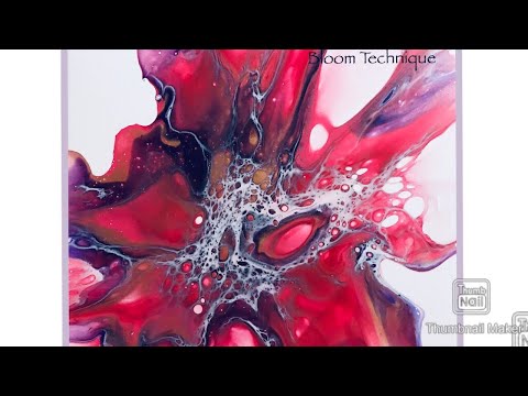 (409) My Bloom Technique, Acrylic Pouring/Fluid Art