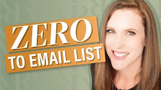 How to Start an Email List From Scratch (and for FREE)