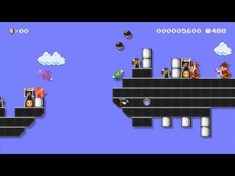 Cannon Cannon Boom by chase - Super Mario Maker - No Commentary 1AC
