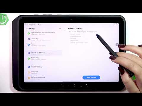 SAMSUNG Galaxy Tab Active5 Pro – How to Reset All Settings