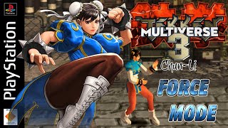 Tekken 3 Multiverse: Force Mode - Chun-Li & Samus [PS1]