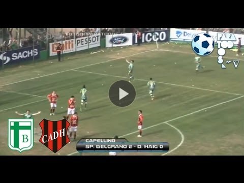 Goles de Martorell y Capellino. Sp. Belgrano 2 - Douglas Haig 0. Fecha 10. B Nacional. FPT