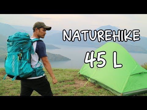 Naturehike NH18Y045-Q 45l mėlyna žygio kuprinė video