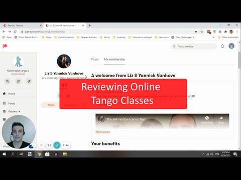 Liz Yannick Online Classes - Review by Dimitris Bronowski, author of Tango Tips by the Maestros