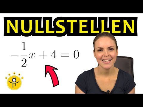NULLSTELLEN lineare Funktionen berechnen – Schnittpunkt x-Achse
