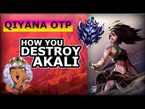 Qiyana OTP - Qiyana vs. Akali FULL GAMEPLAY NO CUTS