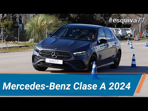 Mercedes-Benz Clase A 250 e (2024) – Maniobra de esquiva  (moose test) y eslalon | km77.com