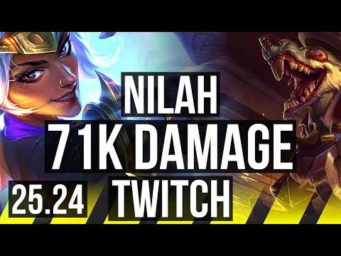 NILAH & Nautilus vs TWITCH & Nami (ADC) | 12k gold comeback, 71K damage | EUW Master | 25.24
