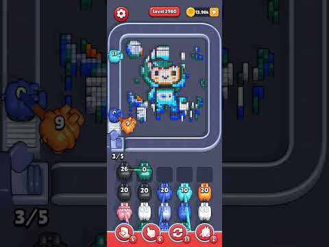 Pixel Flow Level 2980 Walkthrough