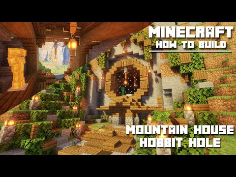 Nico - MineCraft | How To Build A Mountain House / Hobbit Hole
