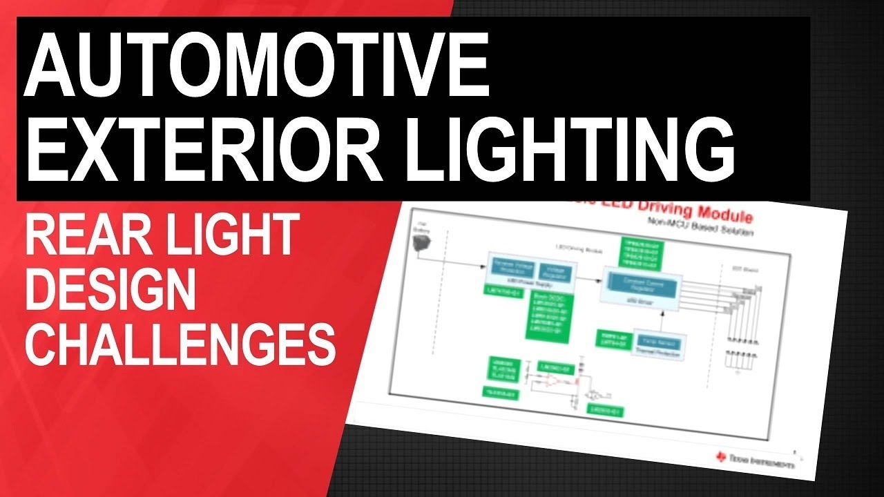 Automotive Exterior Lighting - Rear Light Design Challenges