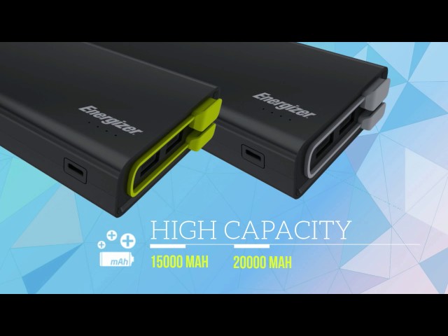 Vidéo teaser pour Energizer® High Capacity Power Bank with Charging Cable (UE15001_UE20001)