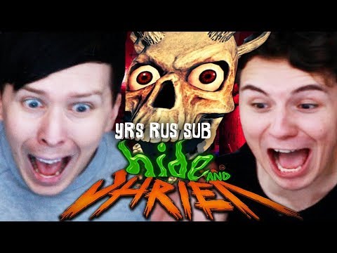 THE JUMPSCARE SHOWDOWN   Dan vs  Phil  Hide and Shriek rus sub