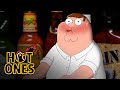 Peter Griffin Bares It All While Eating Spicy Wings Hot Ones
