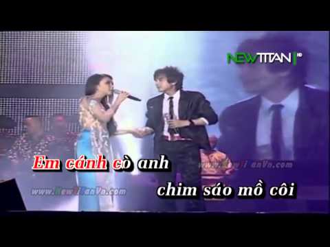 Karaoke Chim trắng mồ côi   Đan Trường ft Cẩm Ly Full Beat   YouTube