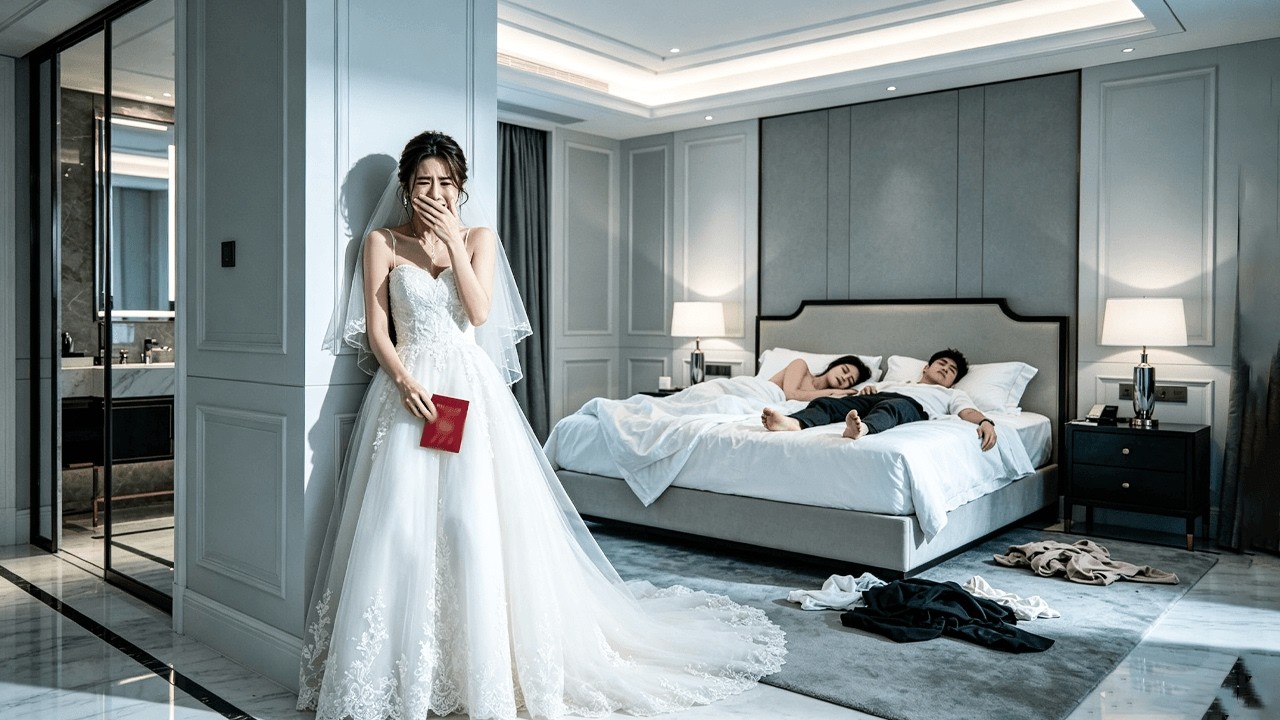 結婚前一天未婚夫竟偷偷和白月光領證，她冷笑果斷換了新郎嫁給總裁竹馬，婚禮當天渣男徹底慌了#drama #反轉 #逆襲 #情感