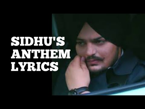 ||Sidhu anthem|| (lyrics) Sidhu moosewala new song 2019