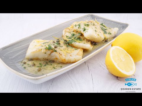 Steinbuttfilets in Zitronen-Kapern-Butter