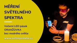 Večerní LED pásek ORANŽOVKA bez modrého světla 1600K 10W/m